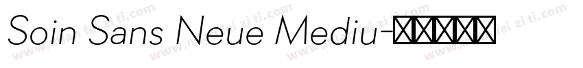 Soin Sans Neue Mediu字体转换
